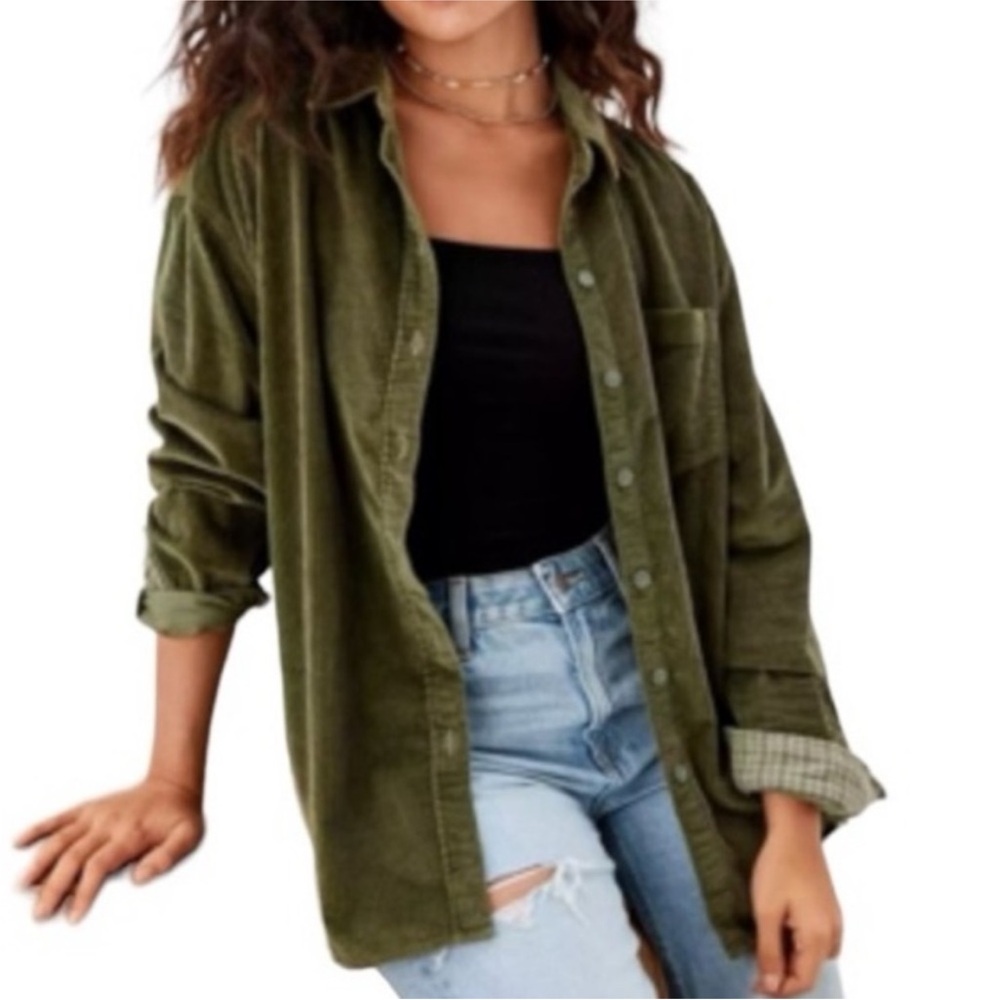 American Eagle Outfitters Corduroy button up